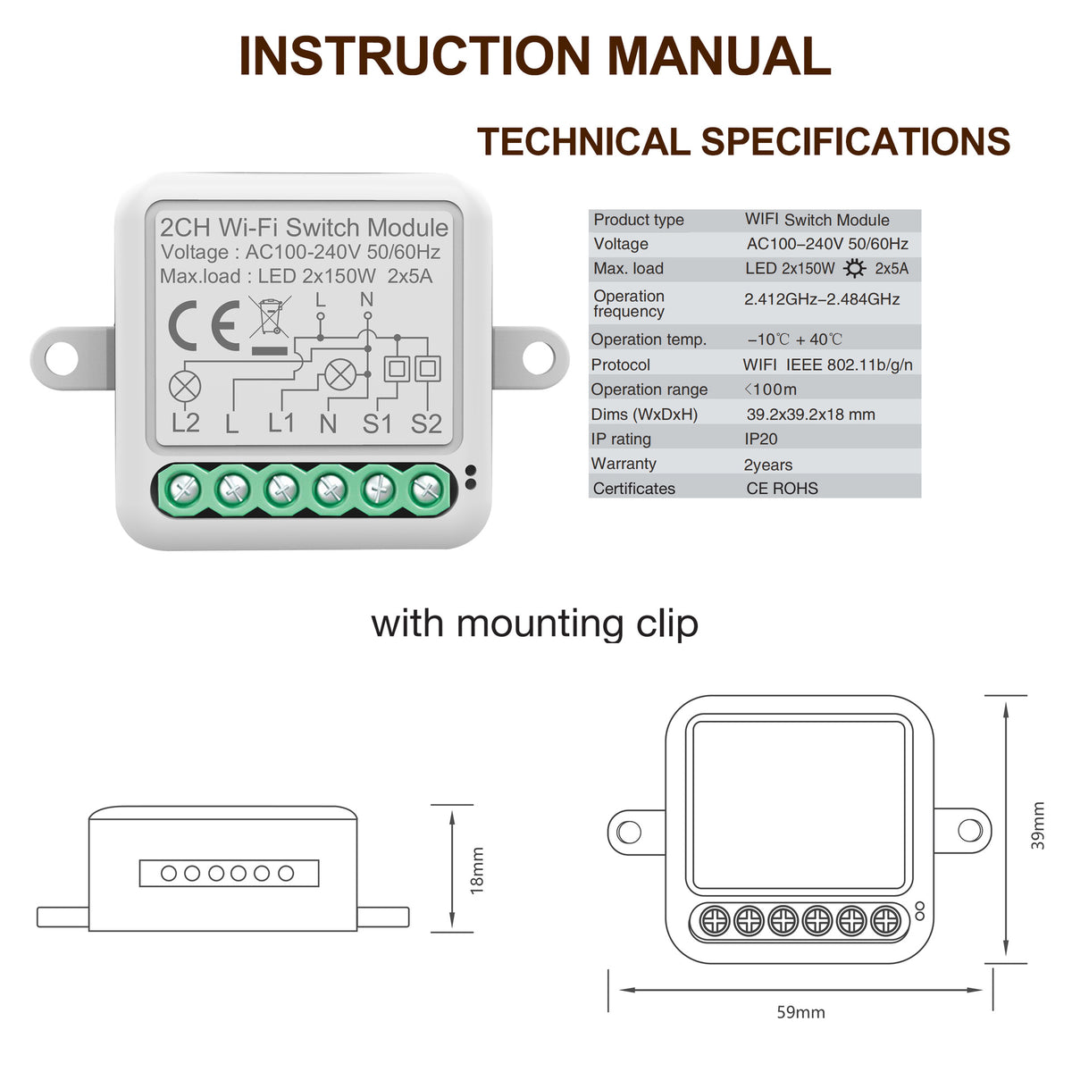 Voice-controlled WiFi smart switch