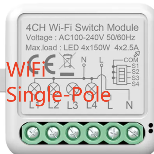 Voice-controlled WiFi smart switch