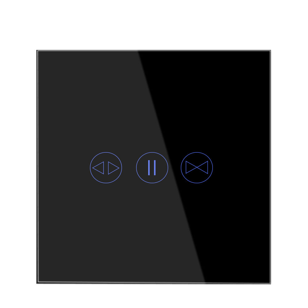WiFi Smart Curtain Switch Tempered Glass Panel Remote Control
