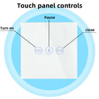 WiFi Smart Curtain Switch Tempered Glass Panel Remote Control