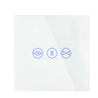 WiFi Smart Curtain Switch Tempered Glass Panel Remote Control
