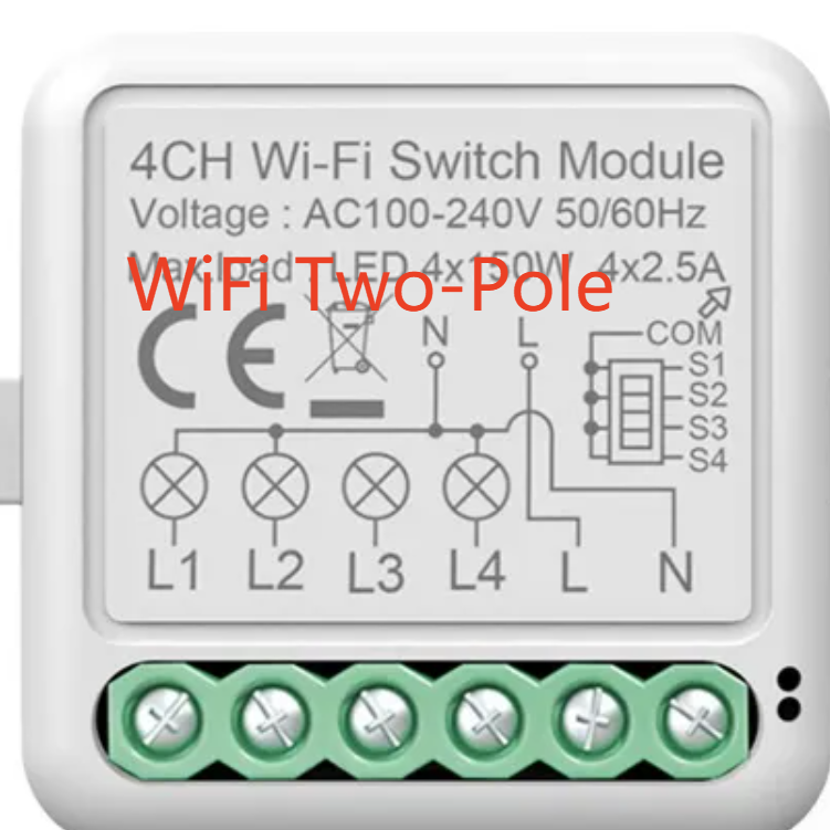 Voice-controlled WiFi smart switch