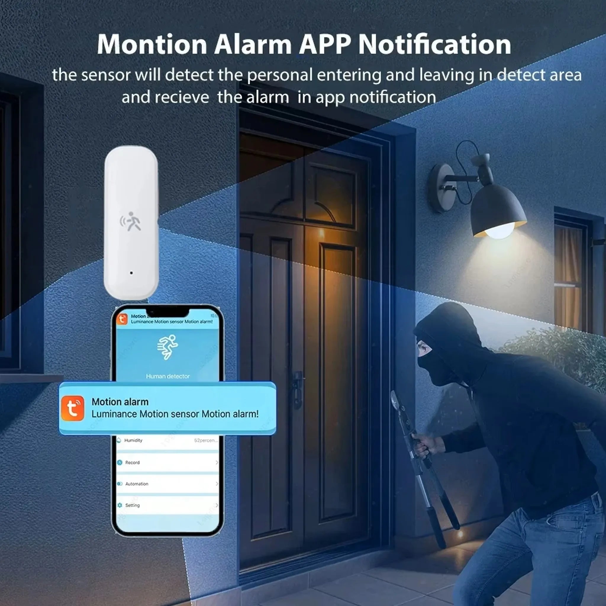 Zigbee 10G Radar Human Motion Sensor Tuya 4-in-1 MmWave Motion Detector Lux Temp Humidity Replace PIR Smart Life