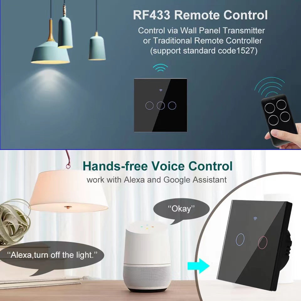 WiFi Touch Smart Switch Voice Control