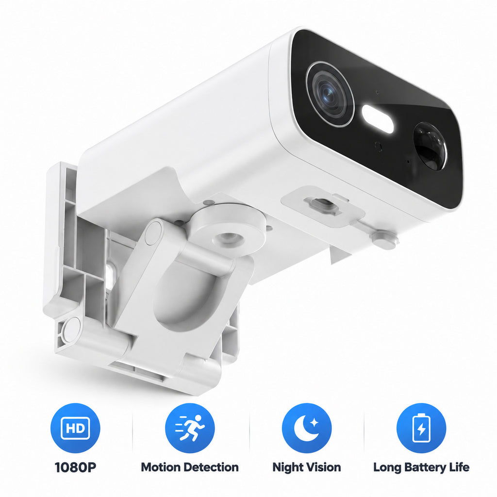 Dual Lens WiFi Surveillance Camera with Solar Power